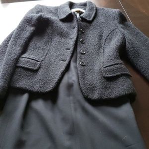 Lady's black wool suit